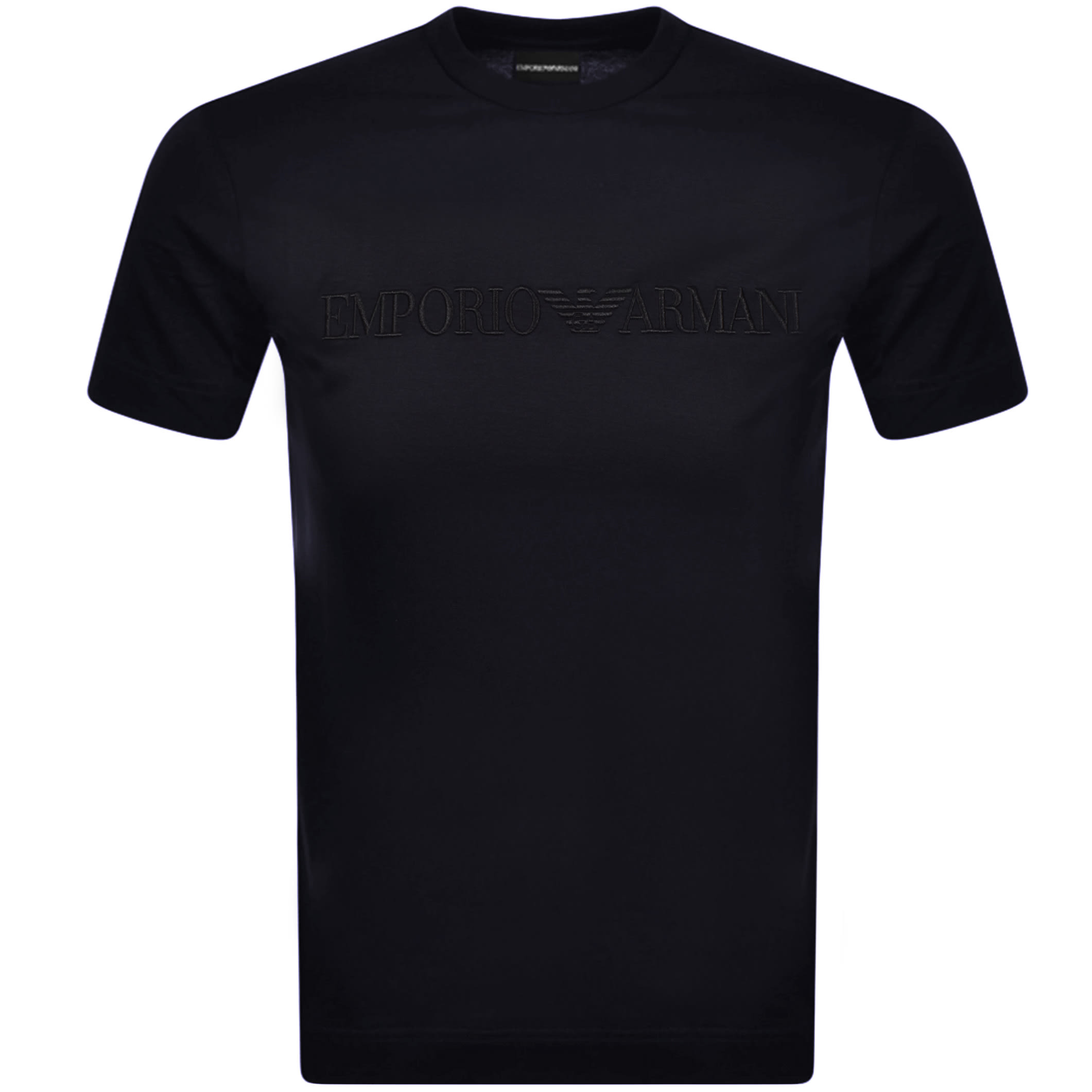 Alternative Image for ProductEmporio Armani Crew Neck Logo T Shirt Navy1
